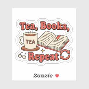 Tea, books, repeat - cozy book lover reading