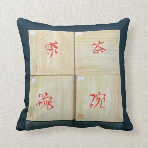 Tea Boxes 1992 Throw Pillow