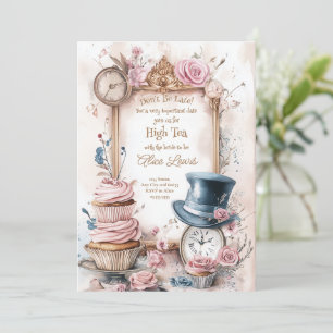 Tea Bridal shower invitation, Alice bridal tea Invitation