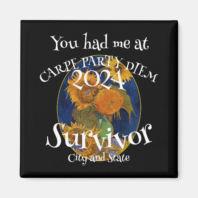 Tea Brunch Lunch Patio Garden 2024 Party Celebrate Magnet (Front)