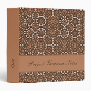 Tea Colour Kaleidoscope Pattern Binder