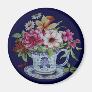 Tea cup magnet