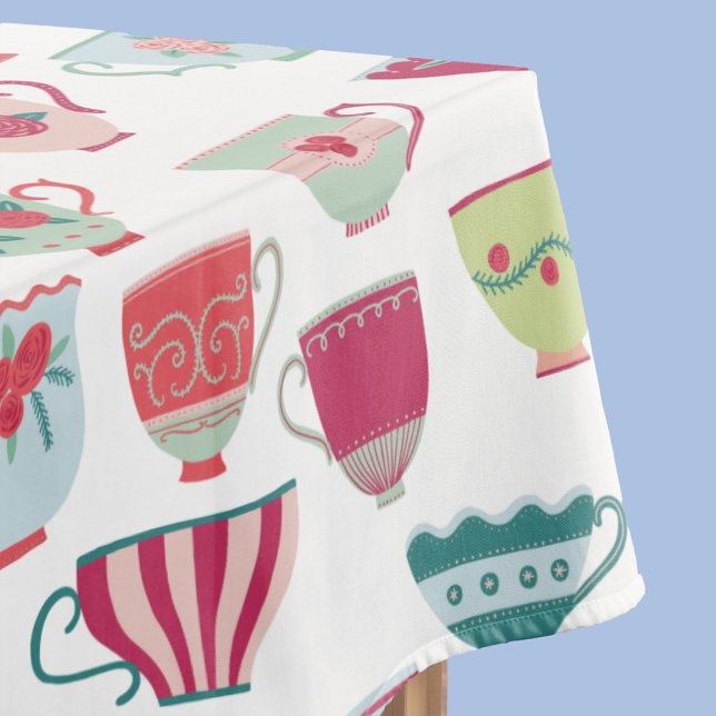 Tea Cup Pattern Tablecloth (Creator Uploaded)