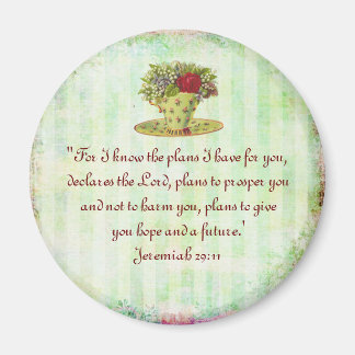 Tea Cup Scripture Magnet