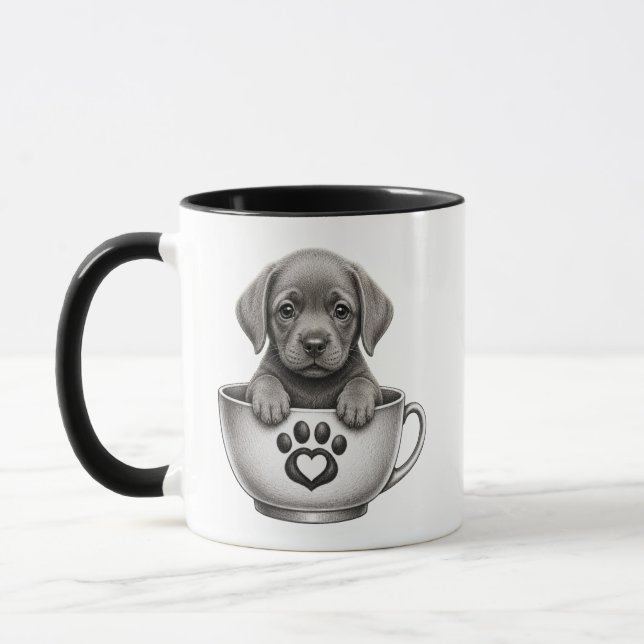 Tea Cup Silver Labrador Retriever Puppy (Left)