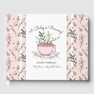 Tea Cup Tea Party Baby shower Livre d'invité