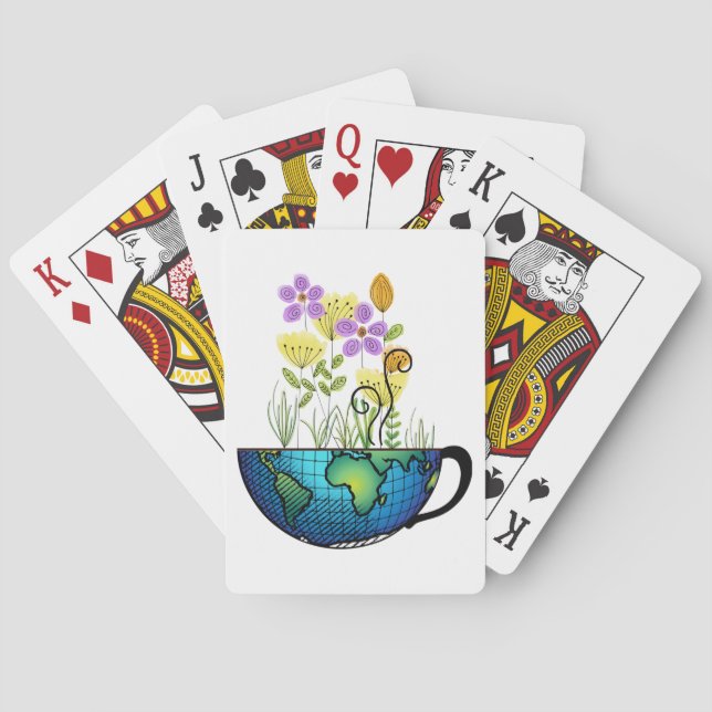 Tea Cup World Playing Cards (Back)