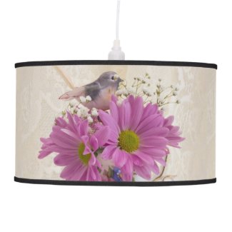 Tea Cups And Daisies Pendant Lamp