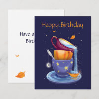Tea cups Fall Whimsical
