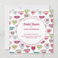 Tea Cups Modern Vintage Bridal Shower