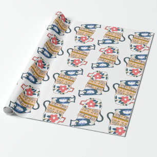 Tea Cups Wrapping Paper