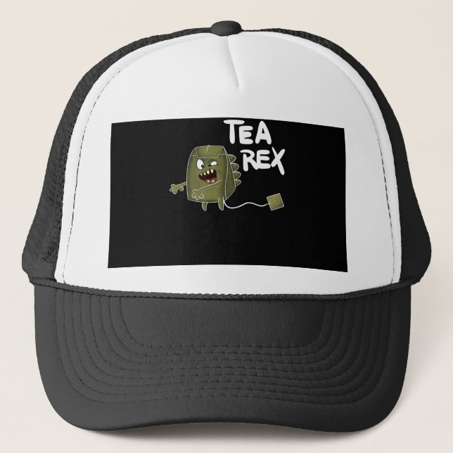 tea dinosaur trucker hat (Front)