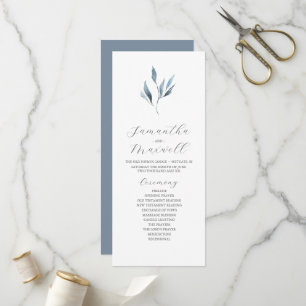 Tea Durée du mariage Programme Modèle Dusty Blue
