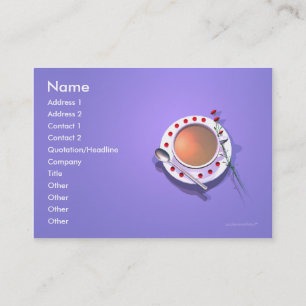 Tea Flowers Business Card