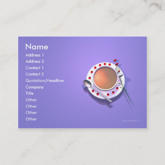 Tea Flowers Business Card