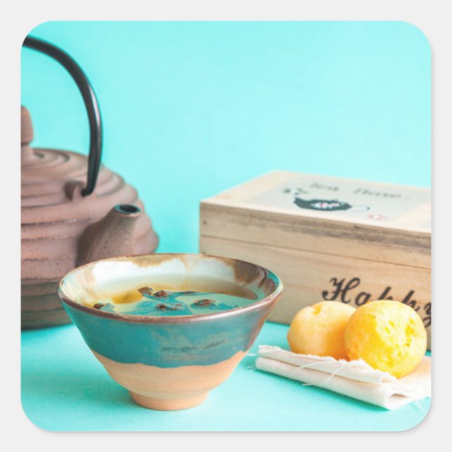 Tea For One Square Sticker (Front)