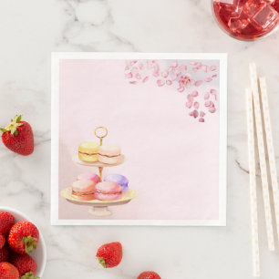 Tea for Twin Twin Baby Shower Napkins