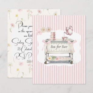 Tea For Two Baby Shower Digital Download Invitation