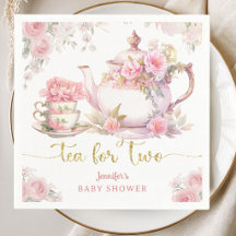 Tea for Two Baby Shower Tea Party Pink Floral
