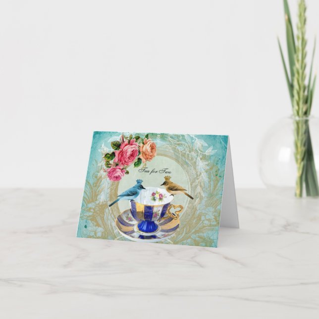 Tea For Two Blank Note Cards (Front)