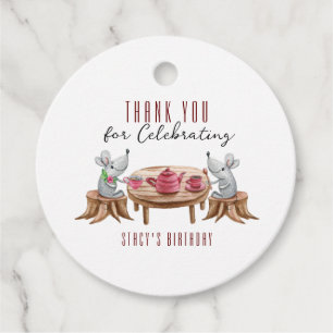 Tea For Two Circle Favour Tags