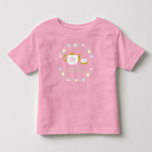 Tea for Two Girl 2nd Birthday Toddler T-shirt
