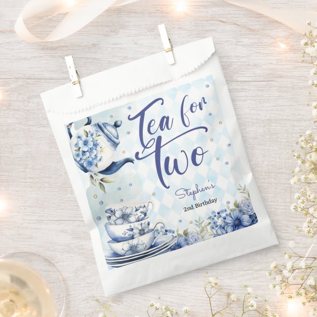Tea for two, second birthday for kids favour bag (Clipped)
