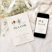 Tea for Two | Teal Tea Party Baby Shower