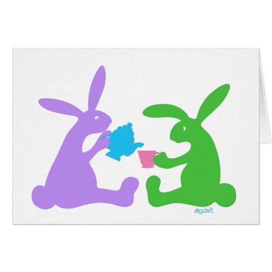 Tea for Two - The Rabbits Card