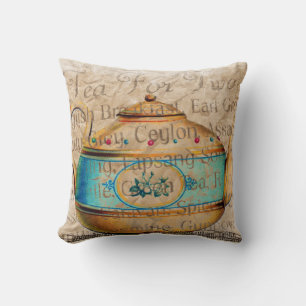 Tea For Two Throw Pillow