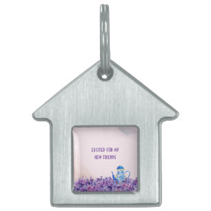 Tea for Two Twins Framed Pet Tag