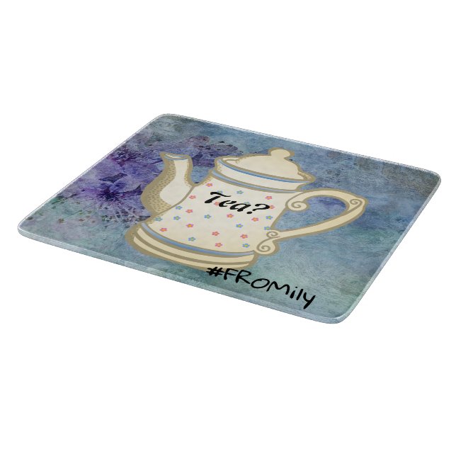 Tea? #FROMily From Fandom Liu Diner Design Cutting Board (Corner)