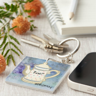 Tea? #FROMily From Fandom Liu Diner Design Keychain