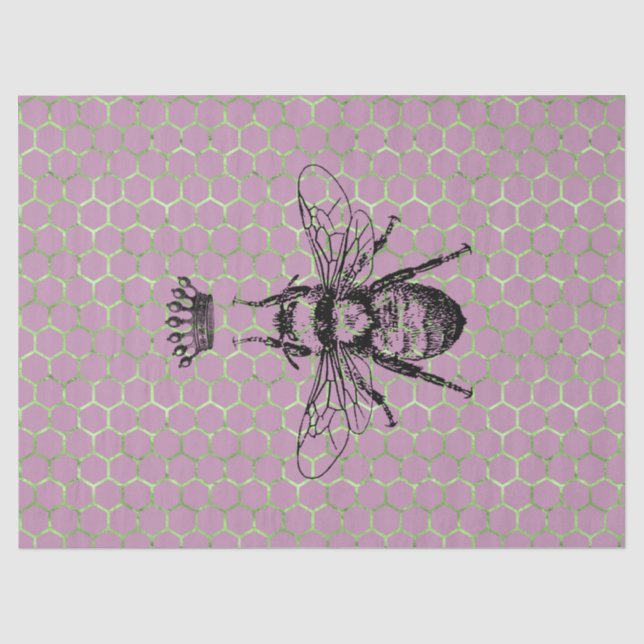 Tea Garden Bee Series Design 59 Tissue Paper (Front)