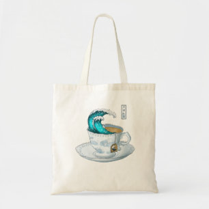 Tea Great Wave Off Kanagawa Tote Bag