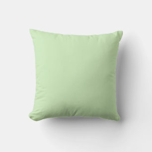 Tea Green D0F0C0 Colour - With Option to Add a Nam Throw Pillow