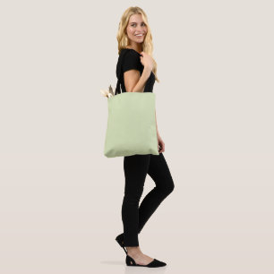 Tea Green Solid Blank Colour Tote Bag