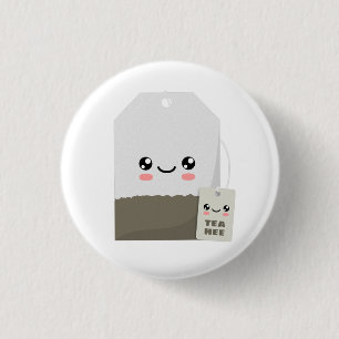 Tea Hee 1 Inch Round Button