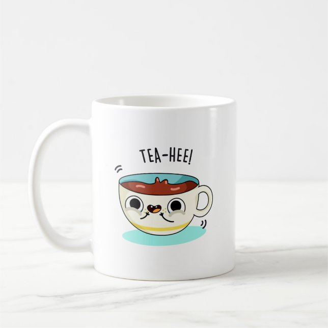 Tea Hee Funny Tea Cup Pun  (Left)