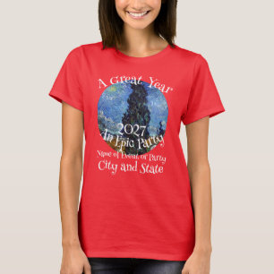 Tea HG FV LF Brunch Lunch Patio Garden 2027 Party  T-Shirt
