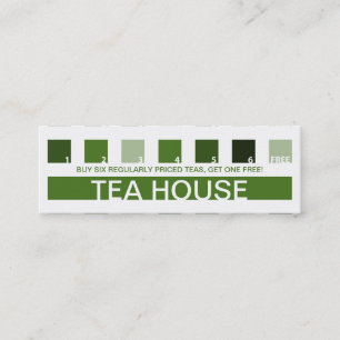 TEA HOUSE customer appreciation (mod squares) Loyalty Card