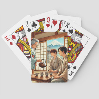 Tea House Date (Young Men) Playing Cards