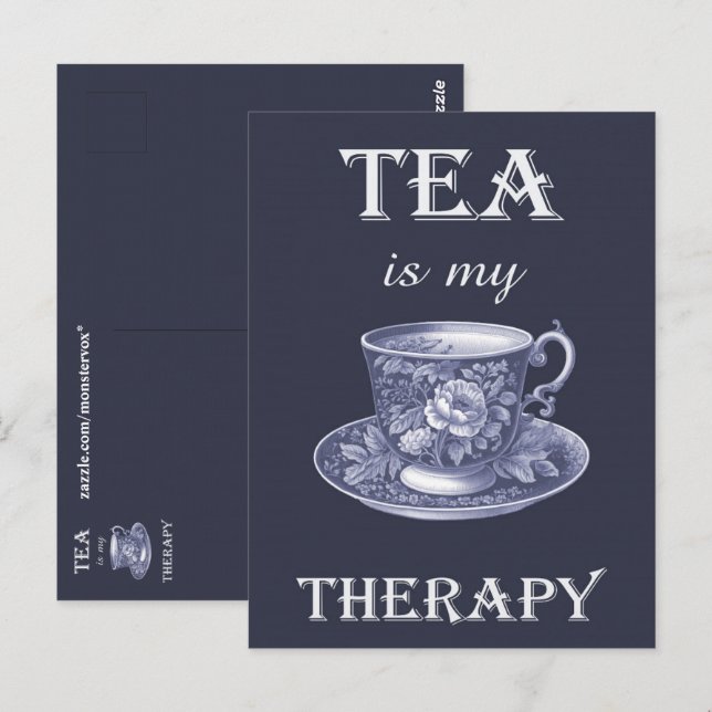 Tea Is My Therapy Postcard (Front/Back)
