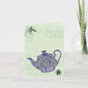 Tea is Universal Cultural Language Hot Pot Card