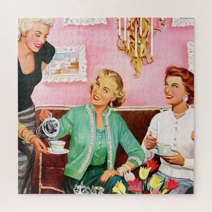 TEA JIGSAW PUZZLE DE L'APRÈS-MIDI 1950