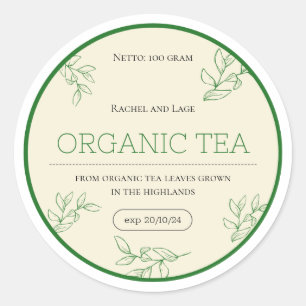 Tea Labels, Vegan Labels, Labels Template,