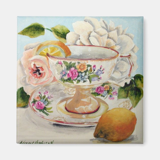 Tea & Lemon Magnet (Front)