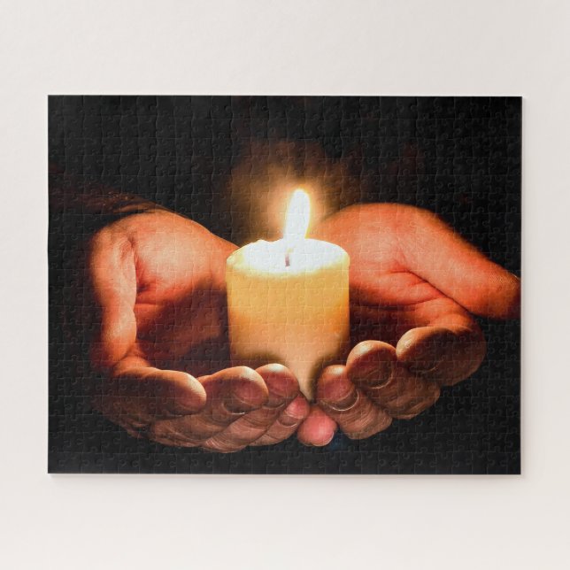 Tea Light Holiday Jigsaw Puzzle (Horizontal)