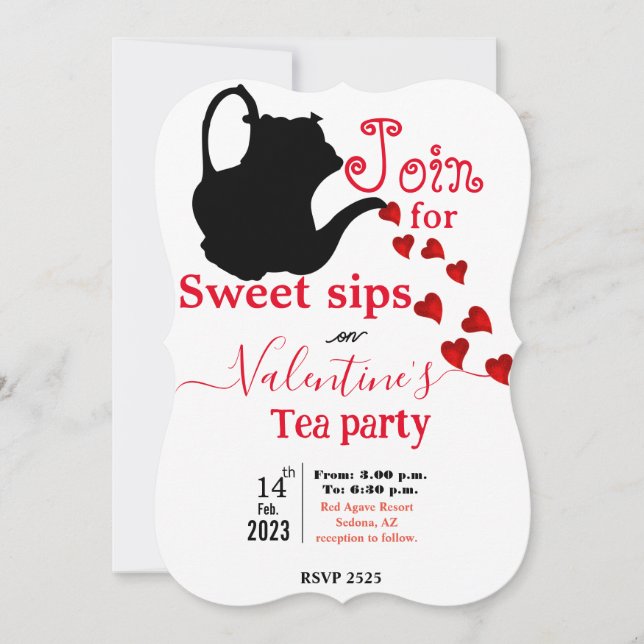 Tea lovers invitation (Front)