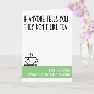 Tea Lover's Standard Green Birthday Card
